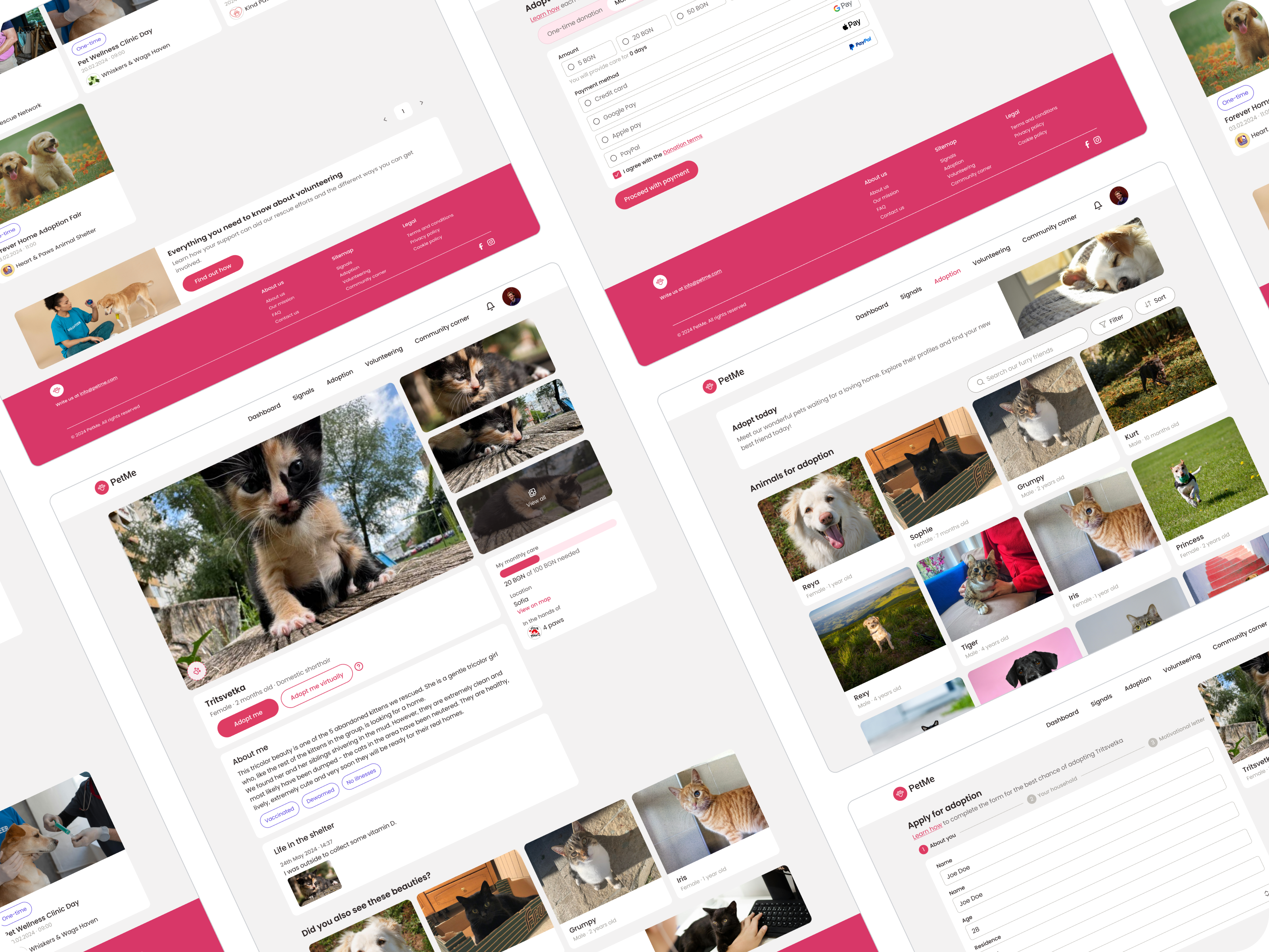 Redesigned Screens